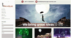 Desktop Screenshot of dreamscape-events.com